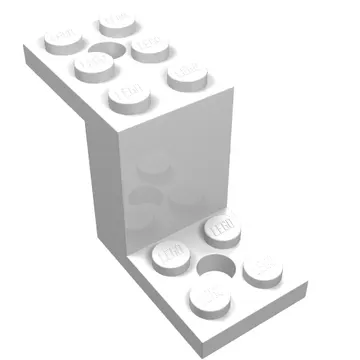 Bracket 5 x 2 x 2 1/3 with Holes, Smooth Bottom