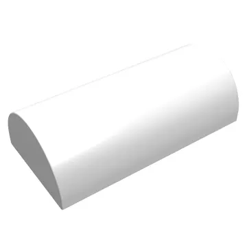 Brick Curved 2 x 4 Double, No Studs, without Groove