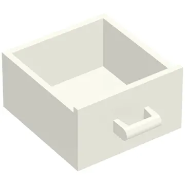 Cupboard 4 x 4 x 4 Drawer, Open Handle