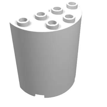 Cylinder Half 2 x 4 x 4