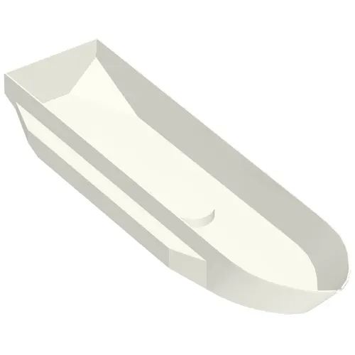 Boat Hull 51 x 12 x 6 with Side Bulges