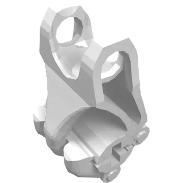 Large Figure Hand, Fist with Axle Hole, 3 Fingers