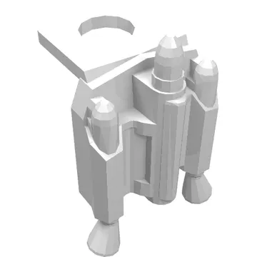 Minifig Neckwear Jet Pack with Nozzles (Mandalorian)