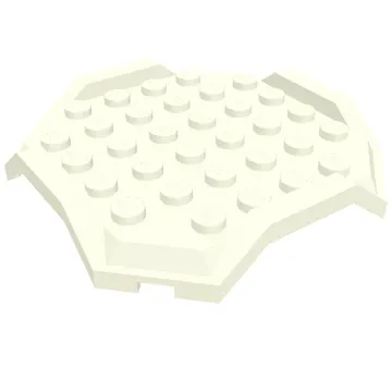 Plate Special 8 x 8 x 2/3 Octagon with Rim