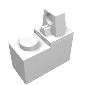 Hinge Brick 1 x 2 Locking with Single Finger On Top