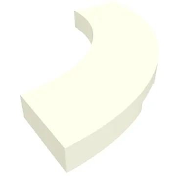 Tile 3 x 3 Curved, Macaroni