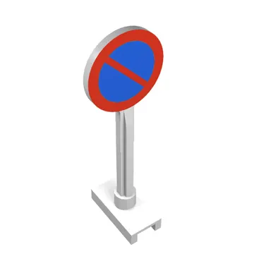 Road Sign Round with No Parking Print