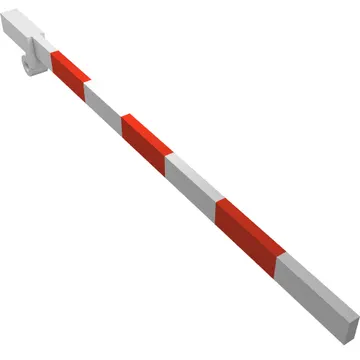 Train Level Crossing Gate Type 1, Crossbar with Red Stripes