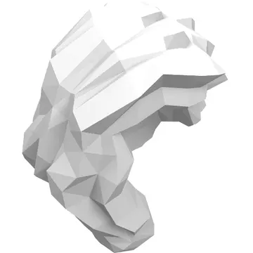 Hair Mid-Length with Part over Front of Right Shoulder