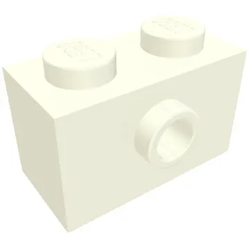 Brick Special 1 x 2 with 1 Center Stud on 1 Side, Bottom Stud Holder