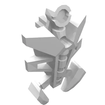 Large Figure Torso Cover, Armor, Small Triangular with Pincer End