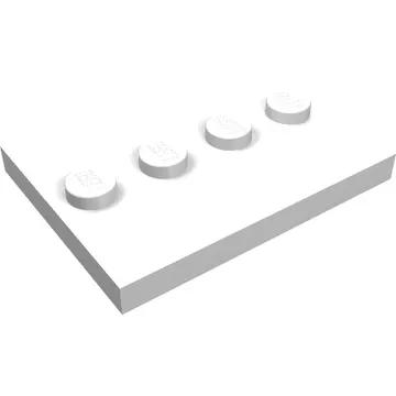 Plate Special 3 x 4 with 1 x 4 Center Studs [Plain]