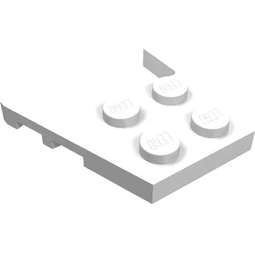 Wedge Plate 3 x 4 with Stud Notches [Reinforced Underside]