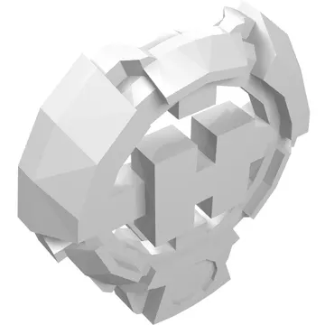 Large Figure Chest Badge with 'H' Hero Factory Logo Design