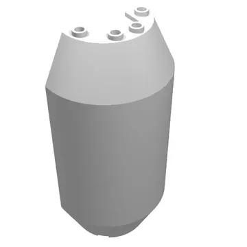 Cylinder Half 4 x 6 x 13 with 1 x 2 Cutout