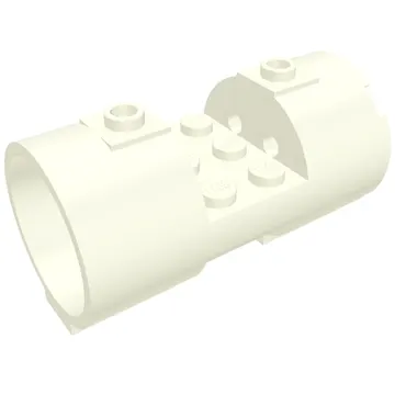 Cylinder 3 x 6 x 2 2/3 Horizontal Solid Studs