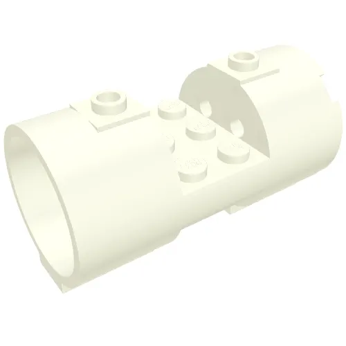 Cylinder 3 x 6 x 2 2/3 Horizontal Solid Studs