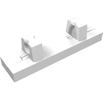 Hinge Tile 1 x 4 Locking Dual 1 Fingers on Top [8 Locking Ridges]