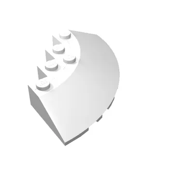 Brick Round Corner 6 x 6 with 33° Slope and Facet Cutout