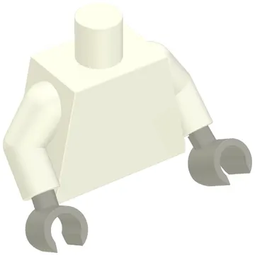 Torso, White Arms, Light Bluish Gray Hands [Plain]