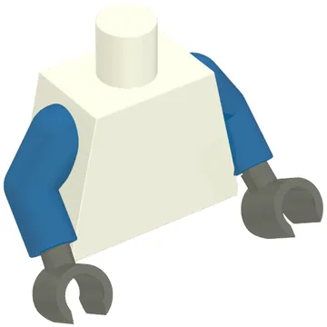 Torso, Blue Arms, Dark Gray Hands [Plain]