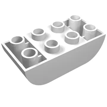 Duplo Brick 2 x 4 Curved Bottom