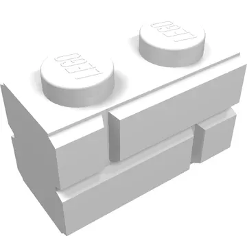 Brick Special 1 x 2 with Masonry Brick Profile