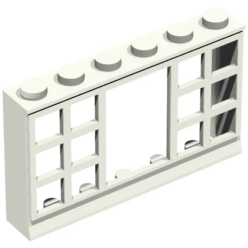 Minitalia Window 1 x 6 x 3 Panorama with 12 Panes