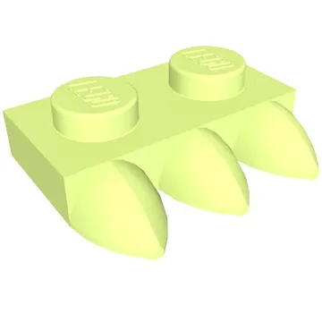 Plate Special 1 x 2 with Three Teeth [Tri-Tooth]