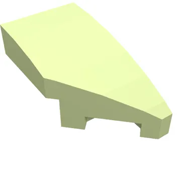 Brick Wedged, Curved 2 x 1 with Stud Notch Right