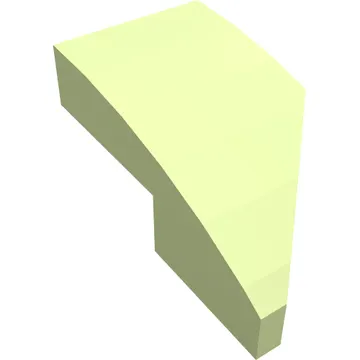Brick Wedged, Curved 2 x 1 with Stud Notch Left