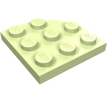 Plate Round Corner 3 x 3
