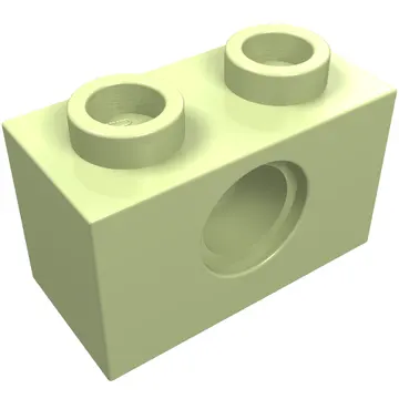 Technic Brick 1 x 2 [1 Pin Hole]