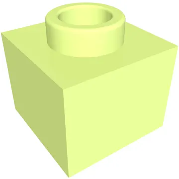 Plate 1 x 1 x 2/3 with Open Stud