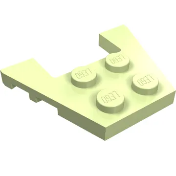 Wedge Plate 3 x 4 with Stud Notches [Reinforced Underside]