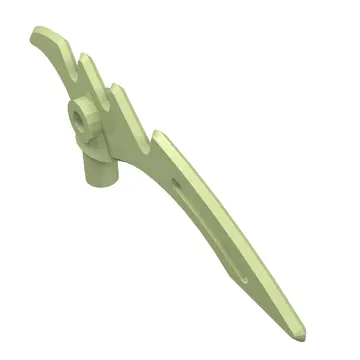 Weapon Scythe / Crescent Blade Serrated with Bar