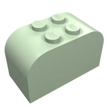 Brick Curved 2 x 4 x 2 Double [Plain]
