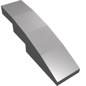 Brick Curved 4 x 1 No Studs [Stud Holder with Symmetric Ridges]