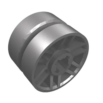 Wheel 14mm D. x 9.9mm with Centre Groove, Fake Bolts and 6 Spokes