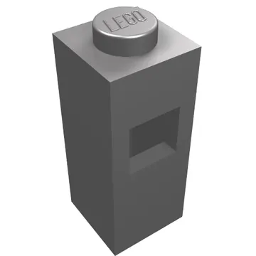 Brick Special 1 x 1 x 2 with Extra Tube Side [Piece of Resistance]