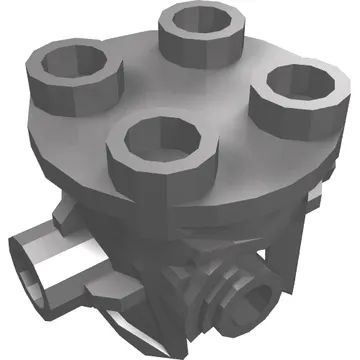 Helmet Open Chin with 4 Studs on Top, Studs on Sides and Cyborg Eye