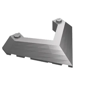 Brick Wedged, Sloped 45° 6 x 8 with Pointed Cutout