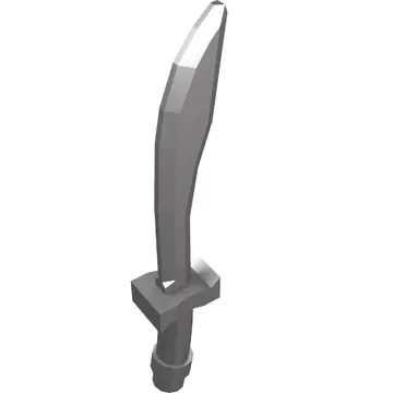 Weapon Sword / Saber with Curved Blade and Hilt
