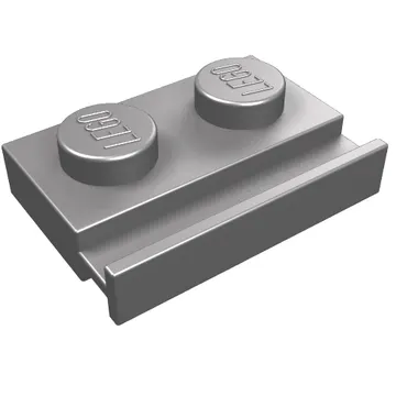 Plate Special 1 x 2 with Door Rail