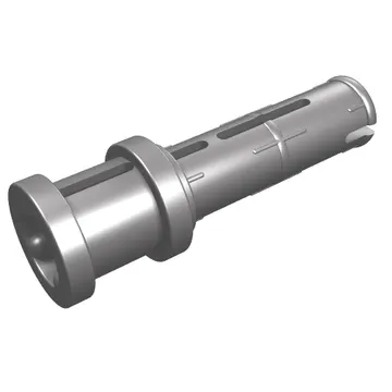 Technic Pin Long with Friction Ridges Lengthwise and Stop Bush [3 Lateral Holes, Big Pin Hole]