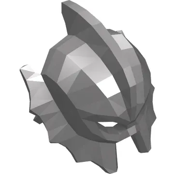 Helmet with Fish Fins on Sides and Top