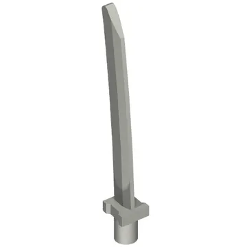 Weapon Sword Blade with Bar, Square Crossguard