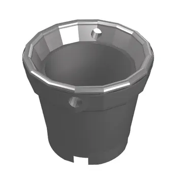 Bucket with Handle Holes and 5 Bottom Holes - Center Bottom Stud Holder