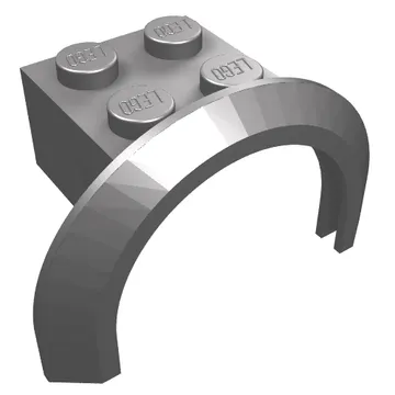 Wheel Arch, Mudguard 4 x 2 1/2 x 2 with 2 x 2 Plate