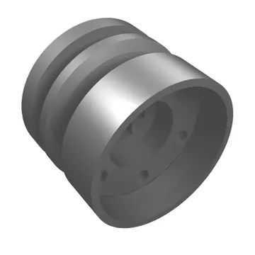 Wheel 18mm x 14mm with Axle Hole, Fake Bolts and Shallow Spokes